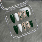 Jade Wave full press-on nail set – sizes XS–L by Handora