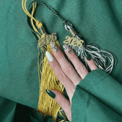 Jade Wave press-on nails – design close-up by Handora