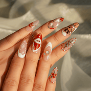 Jolly Joy nail design – handmade press-on nails by Handora