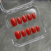 Juicy Strawberry press-on nails by Handora