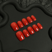 Juicy Strawberry salon-quality handmade press-on nails by Handora