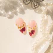 Kawaii Coquette press-on nails – design close-up by Handora