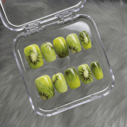 Kiwi Crush press-on nails by Handora