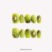 Kiwi Crush press-on nails by Handora