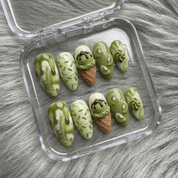 Kiwi Sundae full press-on nail set – sizes XS–L by Handora