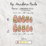 Labrador Fetch full press-on nail set – sizes XS–L by Handora