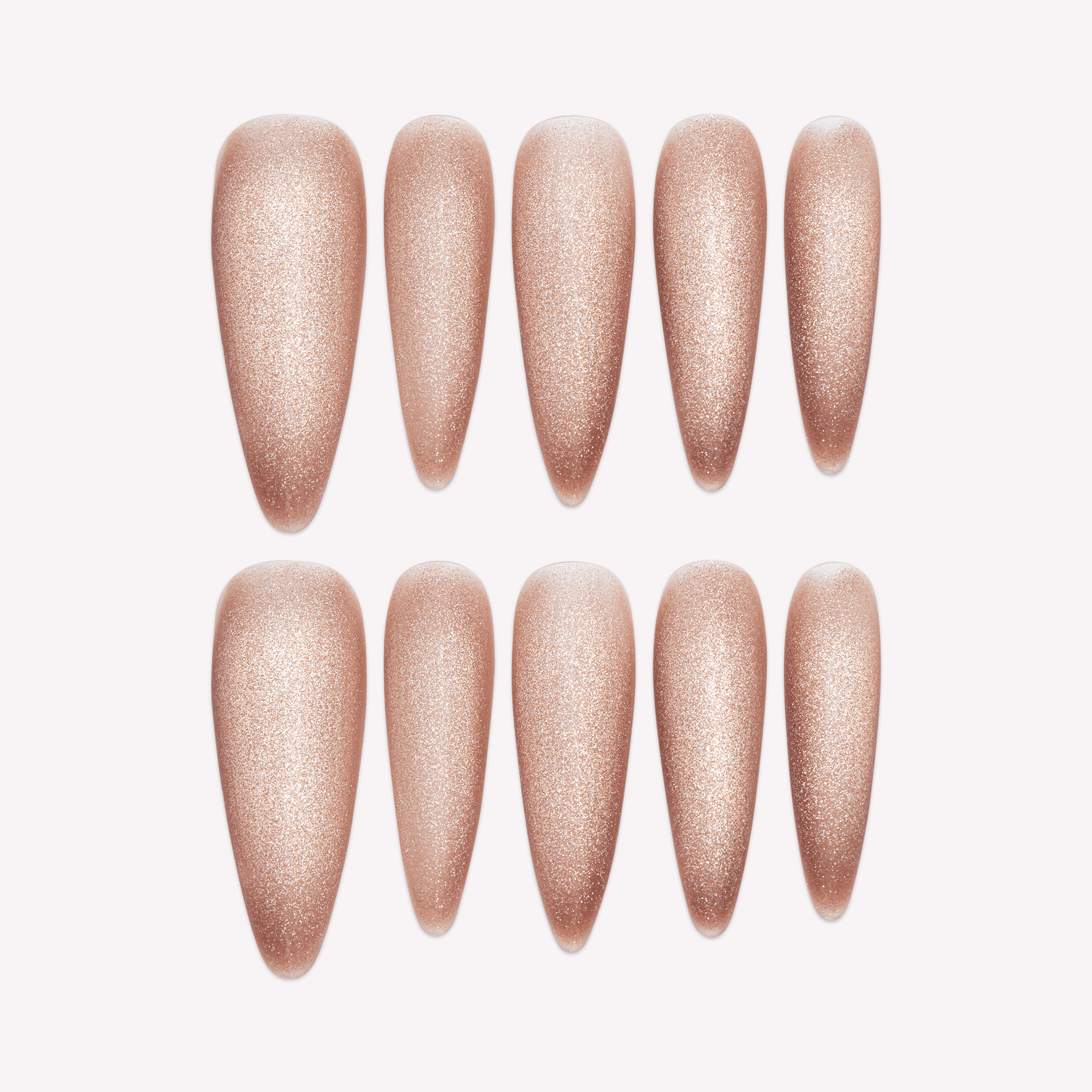 Latteveil cat eye press-on nails by Handora