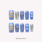 Lavender Dream kawaii press-on nails by Handora