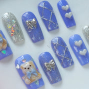 Lavender Dream press-on nails by Handora