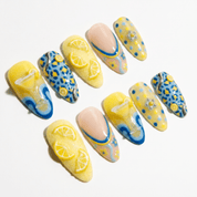 Lemon Martini full press-on nail set – sizes XS–L by Handora
