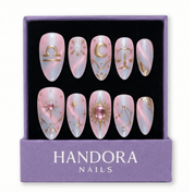 Libra Muse cat eye press-on nails by Handora