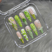 Lily Butterfly press-on nails – design close-up by Handora