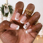 Little Snowman Christmas press-on nails - design view 3 by Handora Nails