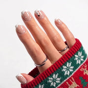 Little Snowman Christmas press-on nails - design view 7 by Handora Nails