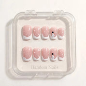 Little Snowman Christmas press-on nails - design view 9 by Handora Nails