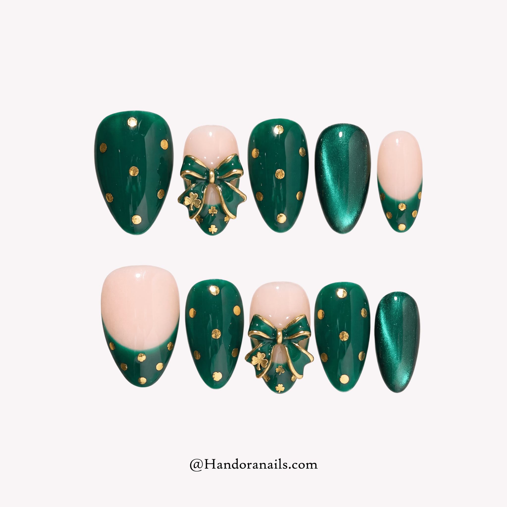 Lucky Luxe (Copy) cat eye press-on nails by Handora