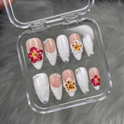 Lustrous Rose full press-on nail set – sizes XS–L by Handora