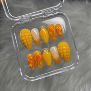 Mango Bliss press-on nails by Handora