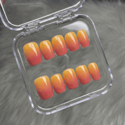 Mango Sunset - Handora Nails - fruithandmadepress - on nails