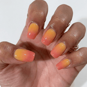 Mango Sunset - Handora Nails - fruithandmadepress - on nails