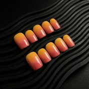 Mango Sunset - Handora Nails - fruithandmadepress - on nails