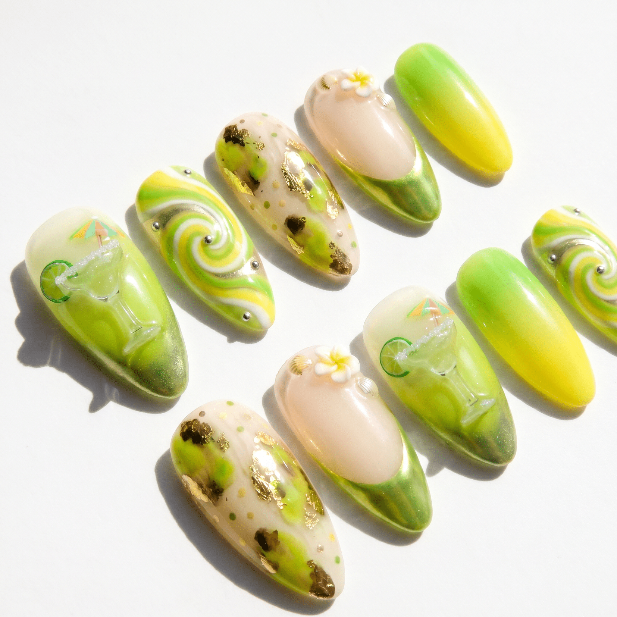 Margarita full press-on nail set – sizes XS–L by Handora
