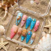 Marine Abyss full press-on nail set – sizes XS–L by Handora