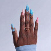 Marine Abyss nail design – handmade press-on nails by Handora