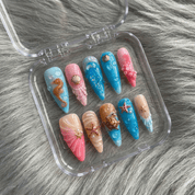 Marine Abyss press-on nails by Handora