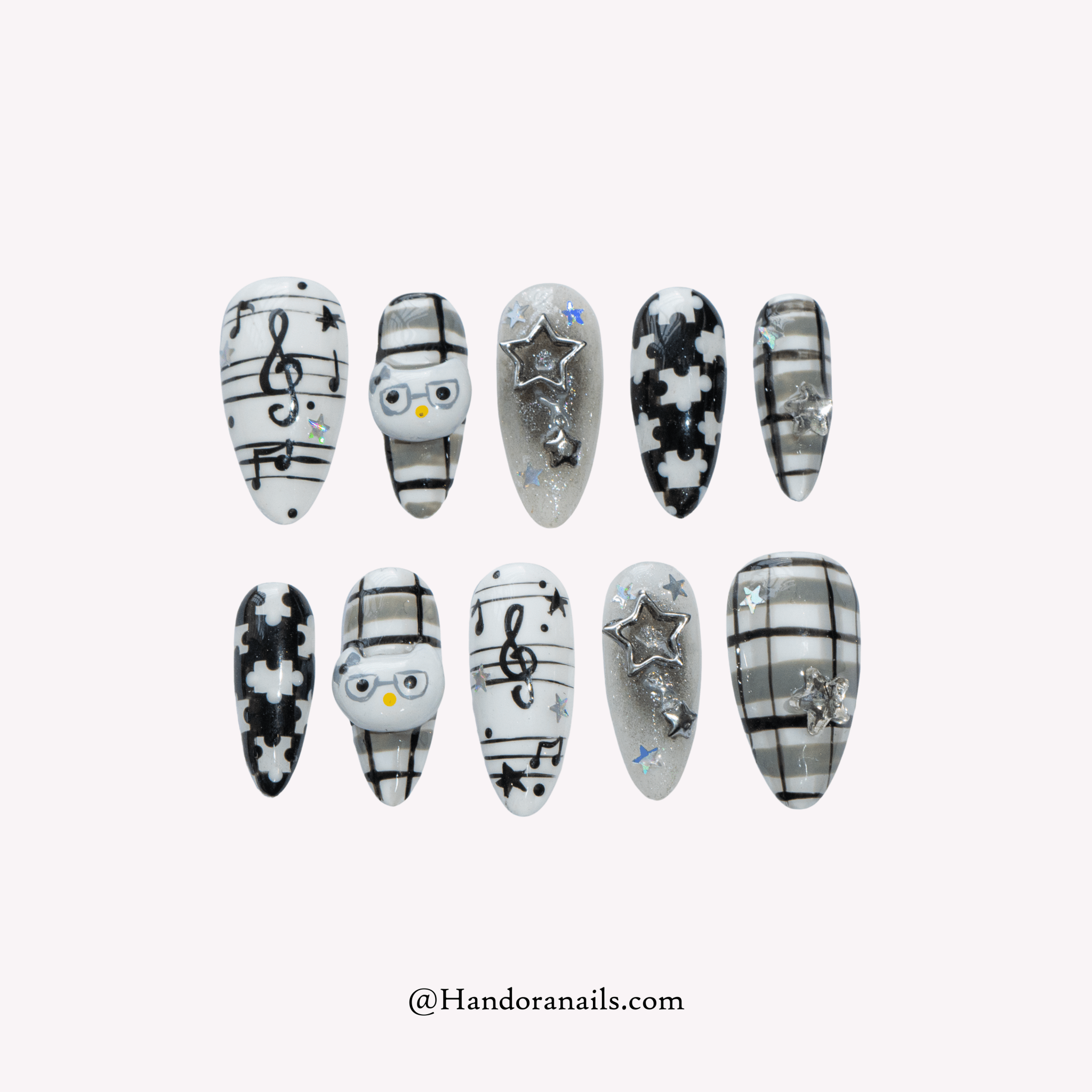 Melody Muse 3d press-on nails by Handora