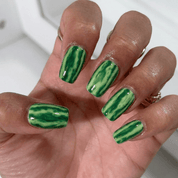 Melon Splash nail design – handmade press-on nails by Handora