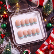 Mermaid Holiday Christmas press-on nails - design view 10 by Handora Nails