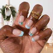 Mermaid Holiday Christmas press-on nails - design view 5 by Handora Nails