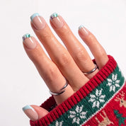 Mermaid Holiday Christmas press-on nails - design view 7 by Handora Nails