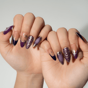 Midnight Charm full press-on nail set – sizes XS–L by Handora