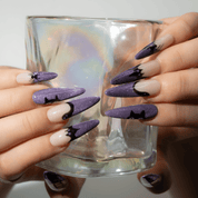 Midnight Web full press-on nail set – sizes XS–L by Handora