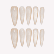 Moonlight cat eye press-on nails by Handora