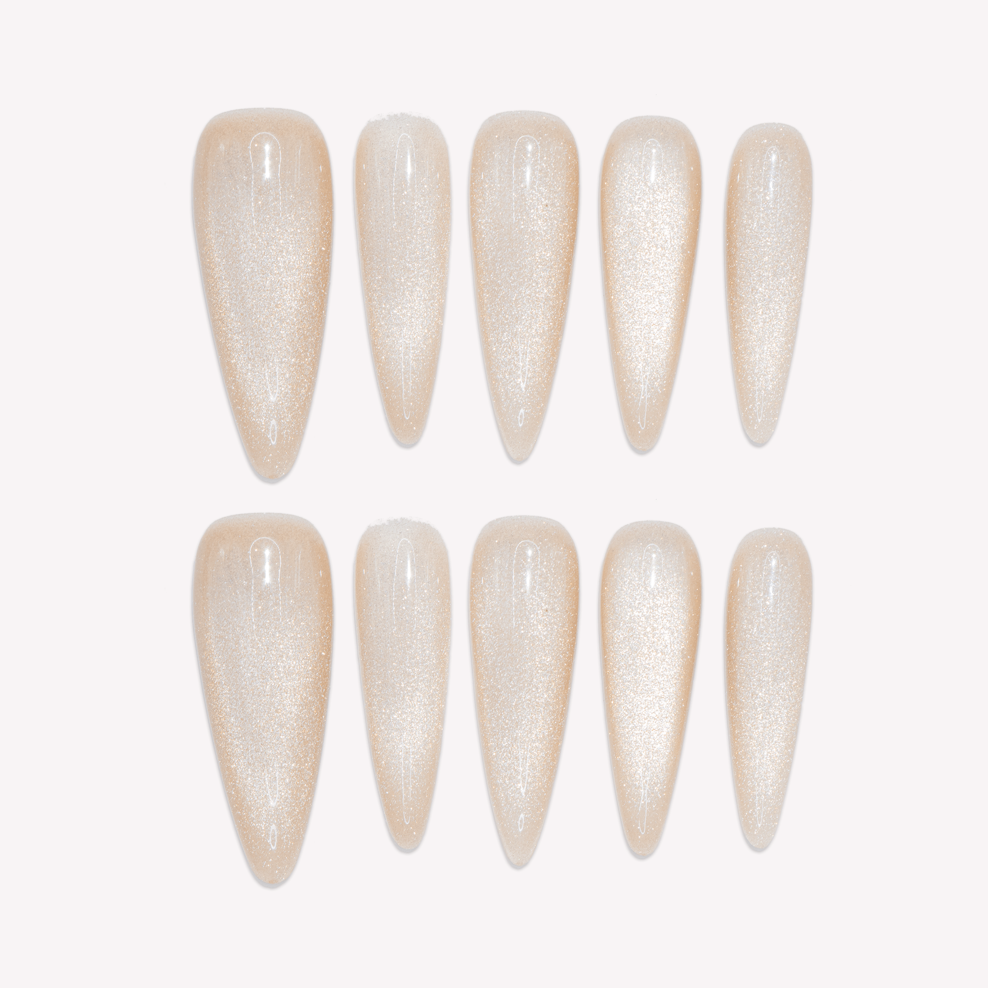 Moonlight cat eye press-on nails by Handora