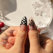 Music Muse press-on nails – design close-up by Handora