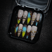 Mystic Aura full press-on nail set – sizes XS–L by Handora
