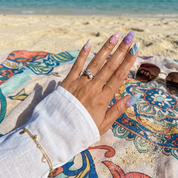 Mystic Mermaid 3d nail design – handmade press-on nails by Handora