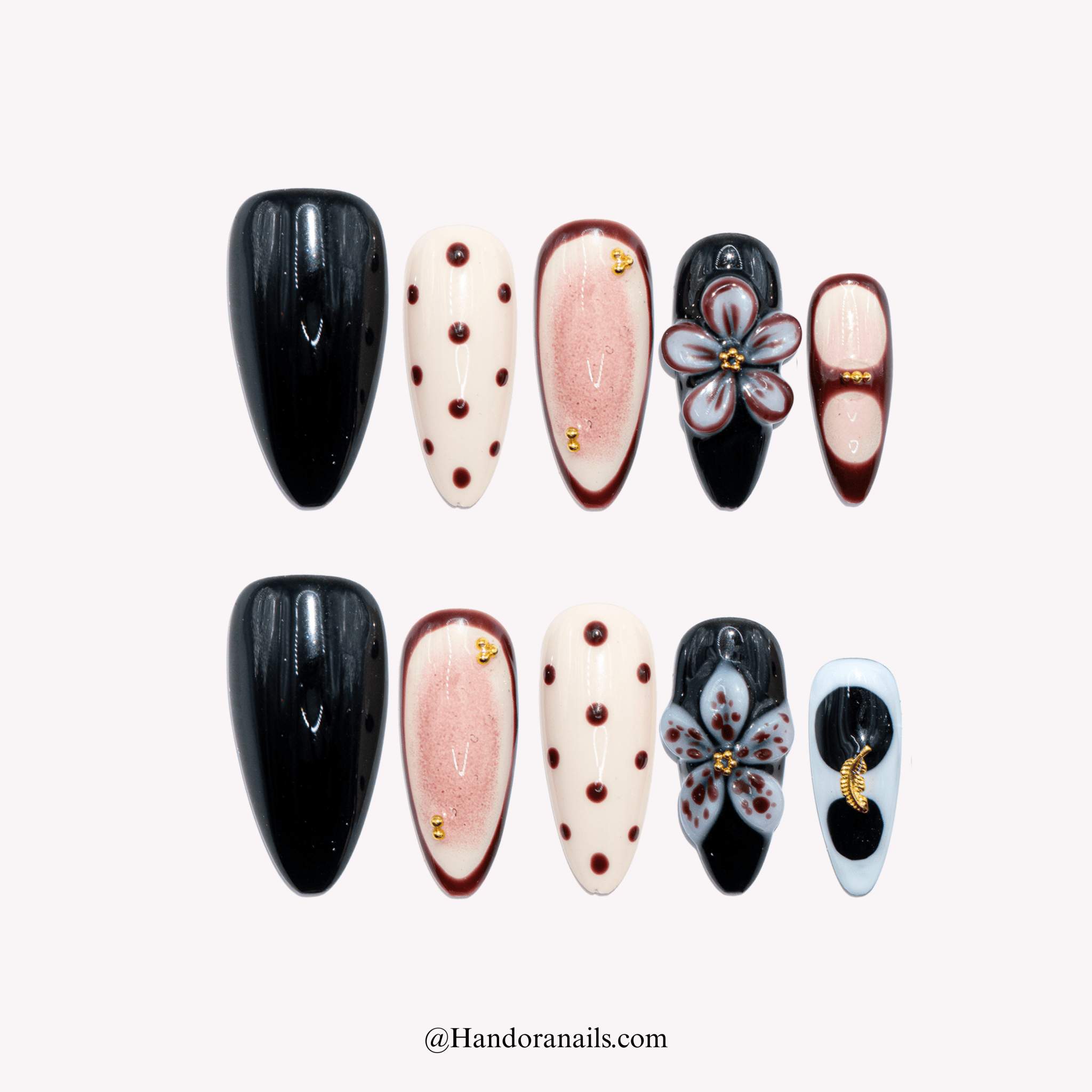 Mystic Petals - Handora Nails - aesthetic - nailscute - nailsfall