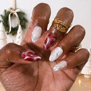 Noel Serenade Christmas press-on nails - design view 3 by Handora Nails