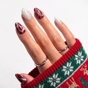 Noel Serenade Christmas press-on nails - design view 6 by Handora Nails
