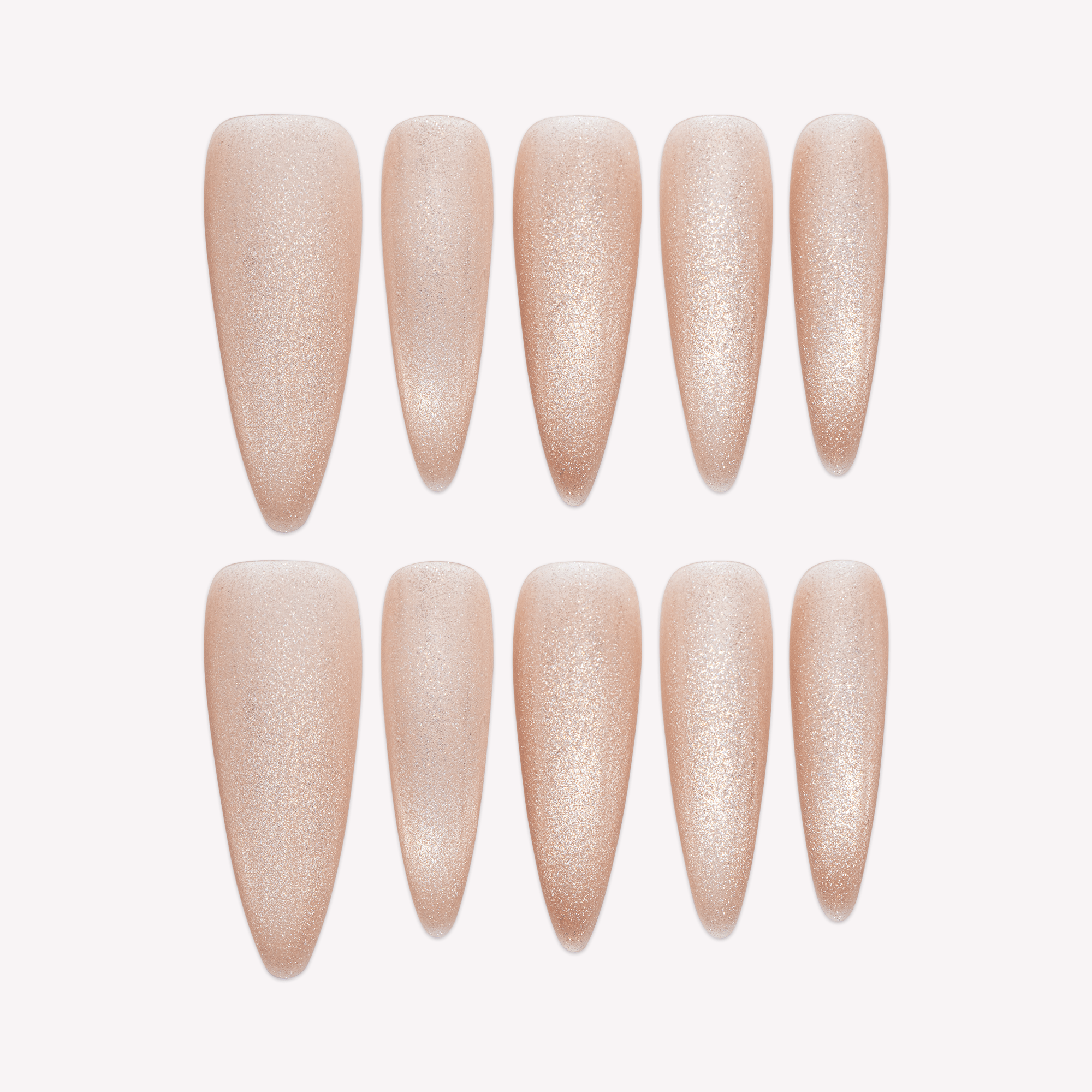 Nudeveil nude cat eye press-on nails by Handora