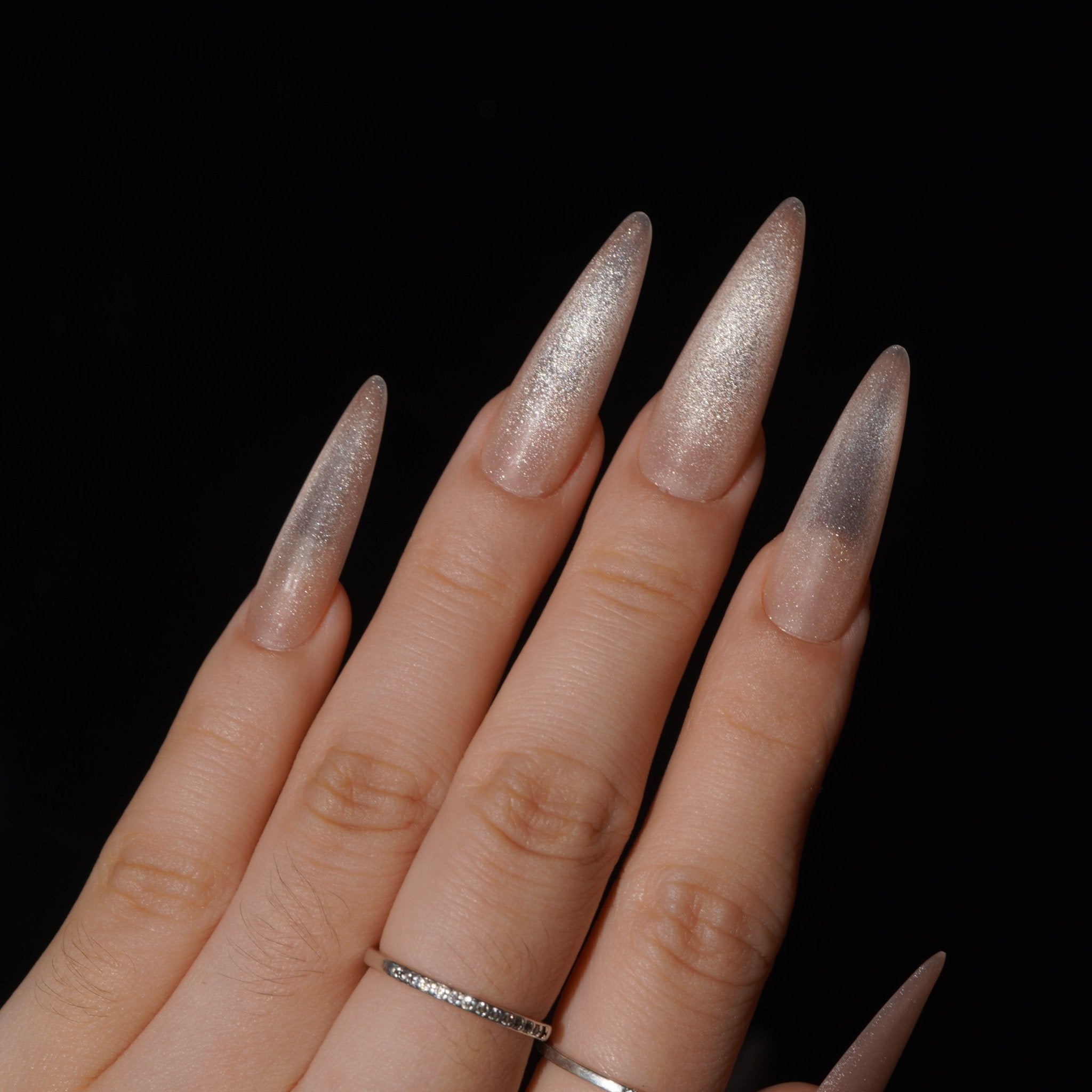 Nudeveil press-on nails – hand-painted reusable gel set by Handora