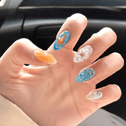 Ocean Charm salon-quality handmade press-on nails by Handora