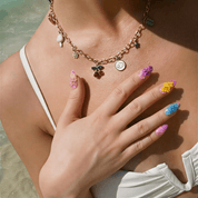 Ocean Magic 3d nail design – handmade press-on nails by Handora
