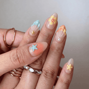 Ocean Oasis full press-on nail set – sizes XS–L by Handora