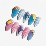 Ocean Paradise full press-on nail set – sizes XS–L by Handora